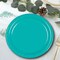 24 Count Teal Paper Plates 7" Round Disposable Dessert Plates for Events